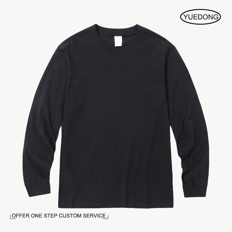 Custom 230GSM Oversized Ribbed cuff long sleeve shirt