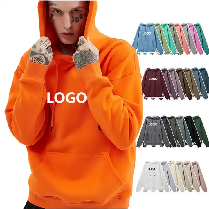 High Quality Custom Blank Drop Shoulder Velvet Fleece Unisex Hoodies