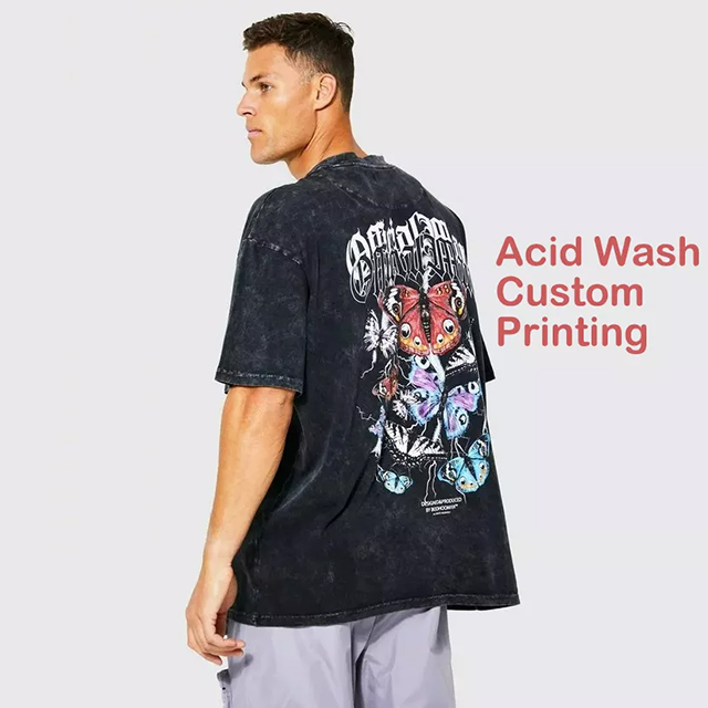 Vintage Acid Washed Heavy Weight Oversized Cotton T-shirts