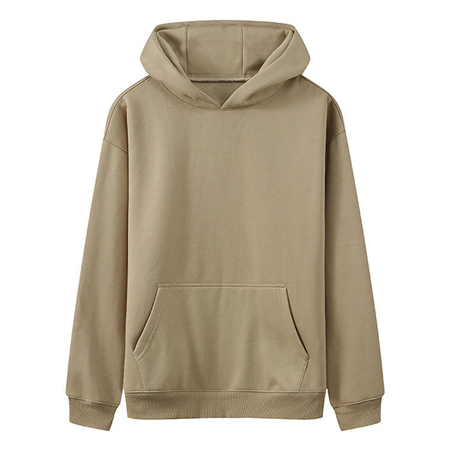 Custom Cotton Oversized No Drawstring Fleece Hoodie