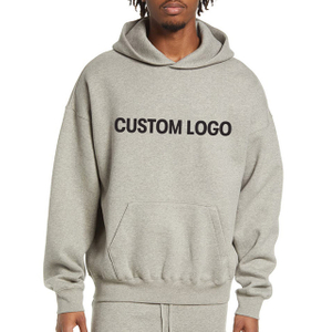 Custom Cotton Oversized No Drawstring Fleece Hoodie