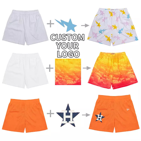 Streetwear Fashion Fully Sublimation Customize Mesh Shorts