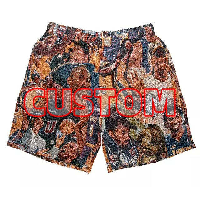 Custom Streetwear Jacquard Woven Tapestry Shorts