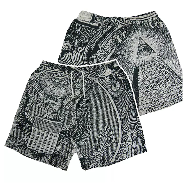 Custom Streetwear Jacquard Woven Tapestry Shorts