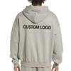 Custom Cotton Oversized No Drawstring Fleece Hoodie